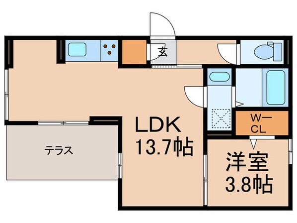 仮）ルミナス空港東の物件間取画像